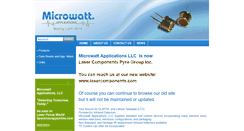 Desktop Screenshot of microwattonline.com