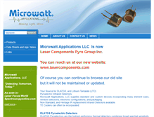 Tablet Screenshot of microwattonline.com